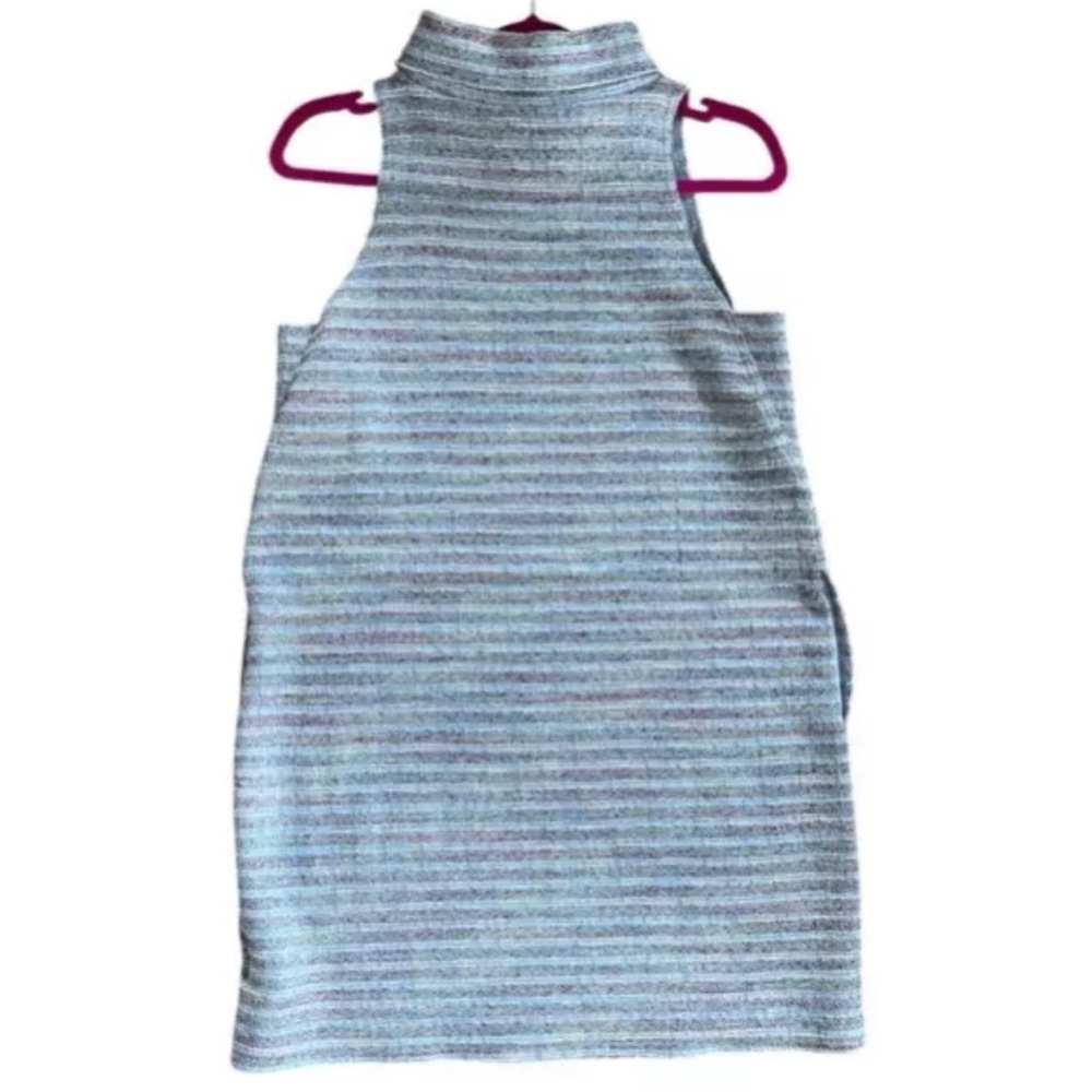 Akemi + Kin Anthropologie Tweed Mock Neck Mini Dress Sleeveless Size Small